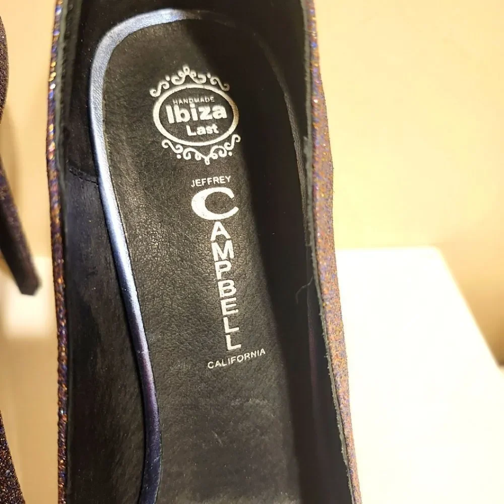 Jeffrey Campbell Purple Glitter Stiletto Pumps sz.9 Ret. $179 Worn once!